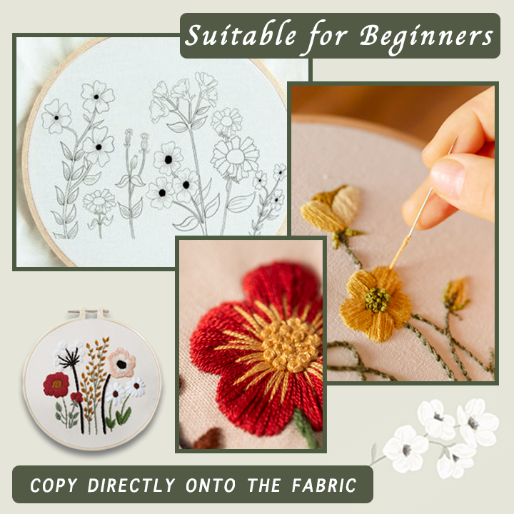 Floral Embroidery Starter Kit