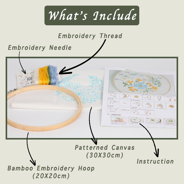 Floral Embroidery Starter Kit